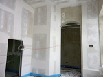 Trockenbau, Innenausbau, Akustiktrockenbau, Streulochakustikdecke, Brandschutzdeck für das Kino in Ebersbach